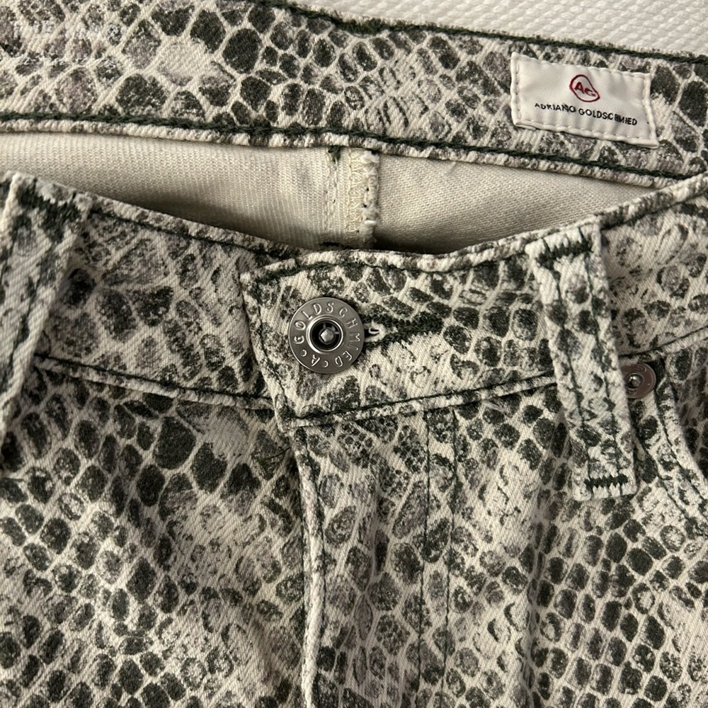 AG jeans (fun snake print!)